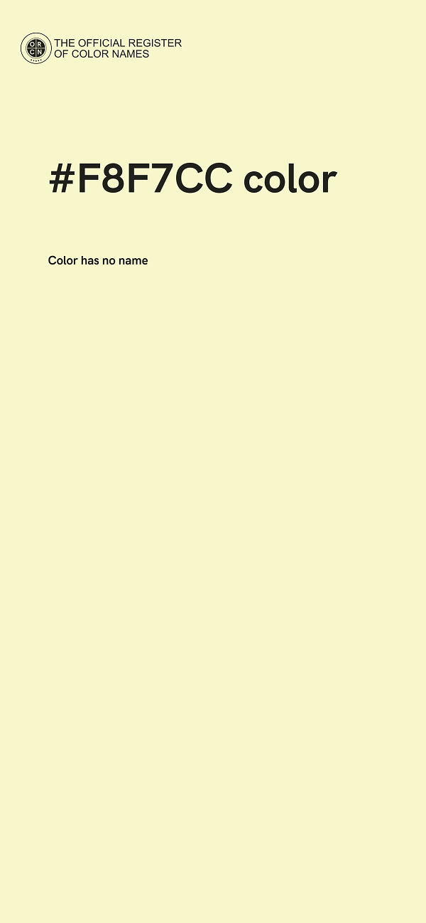 #F8F7CC color image