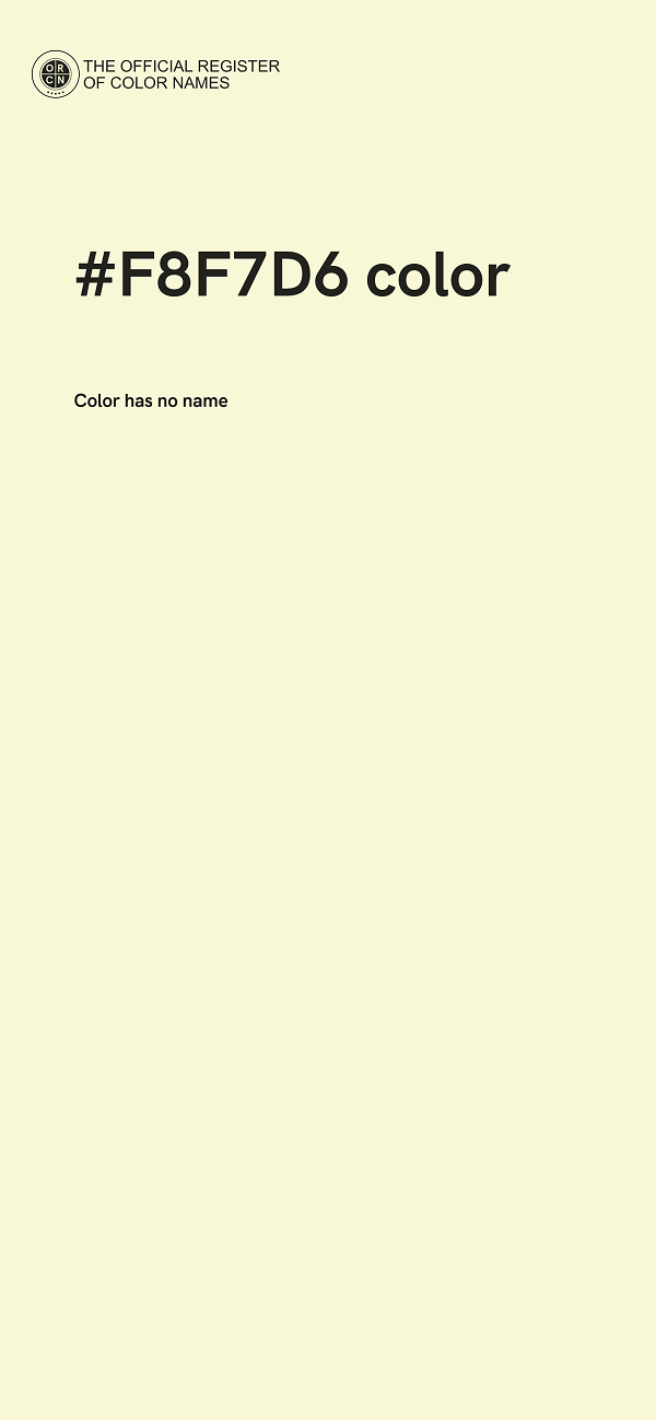 #F8F7D6 color image