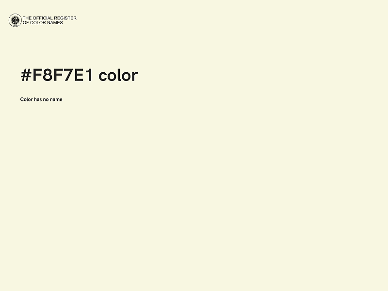 #F8F7E1 color image