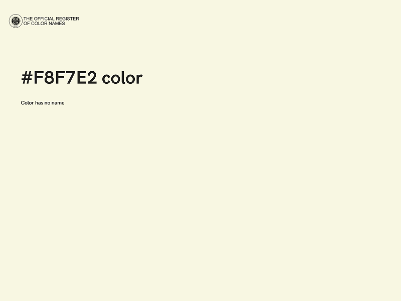 #F8F7E2 color image