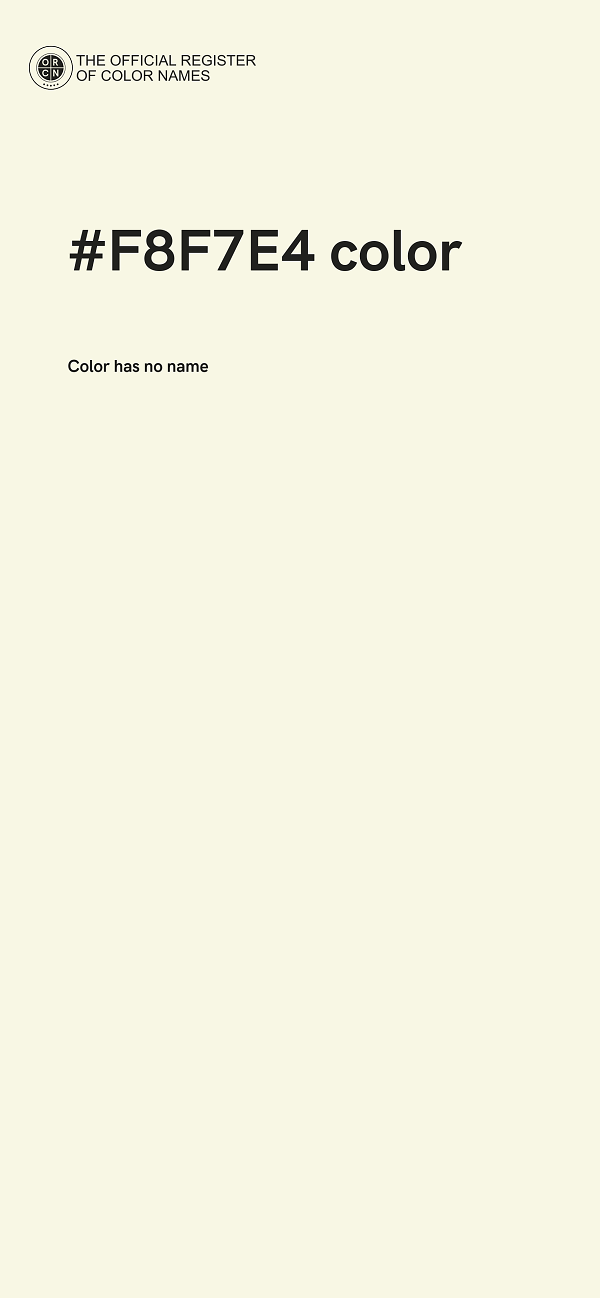 #F8F7E4 color image