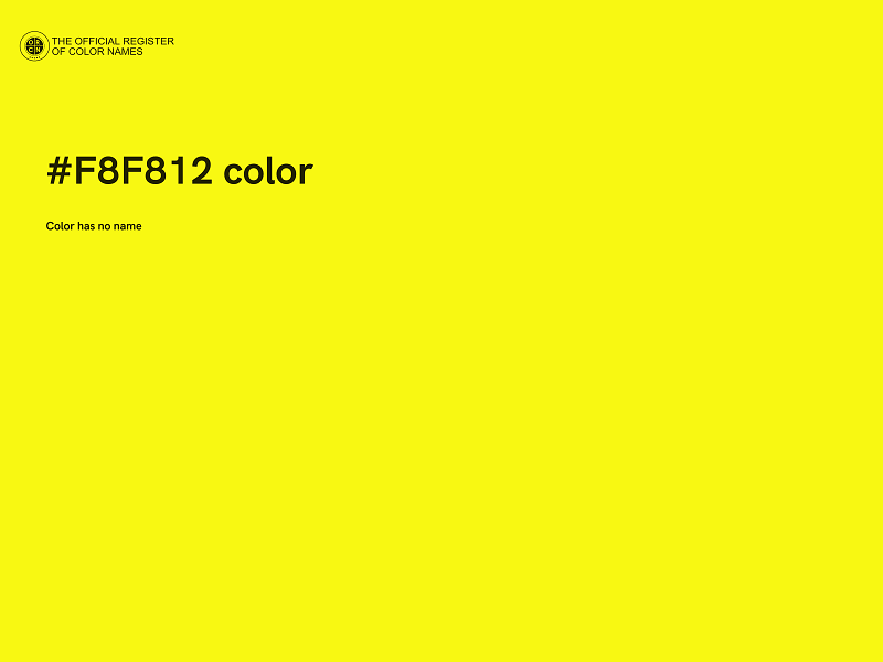 #F8F812 color image