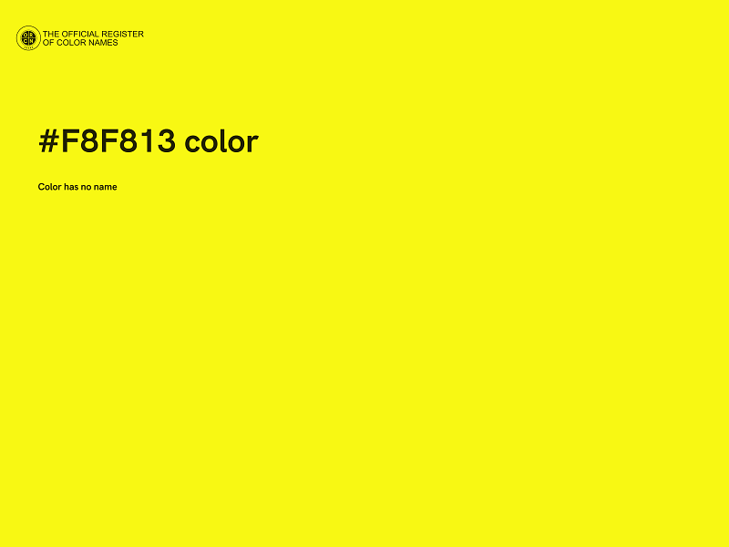 #F8F813 color image