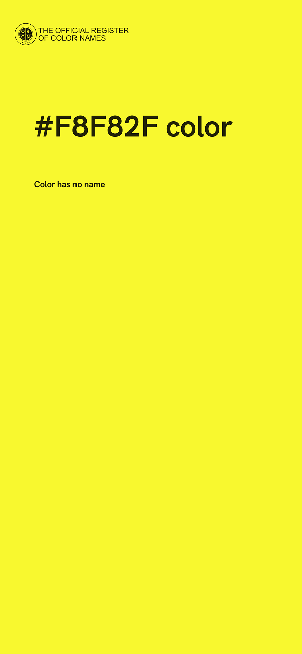 #F8F82F color image