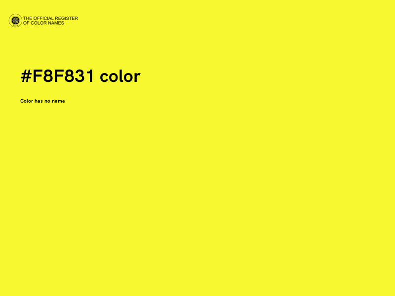 #F8F831 color image