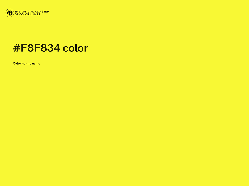 #F8F834 color image