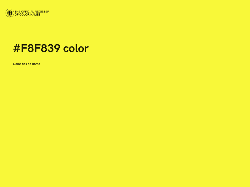 #F8F839 color image