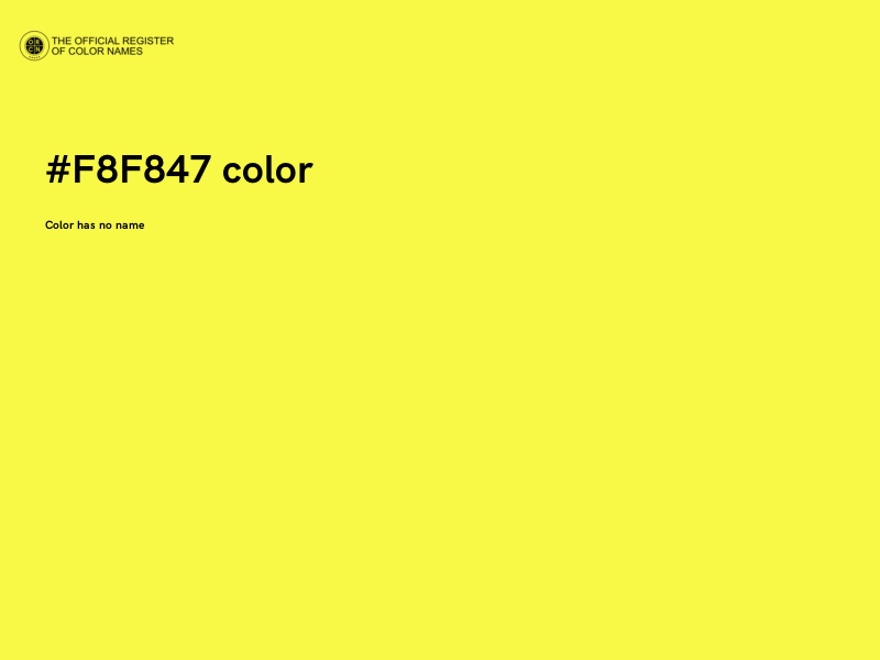 #F8F847 color image
