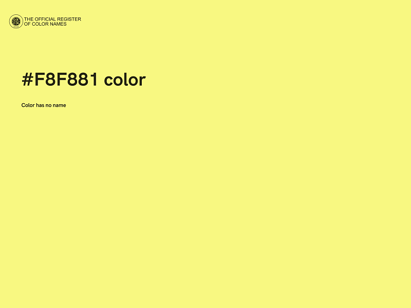 #F8F881 color image