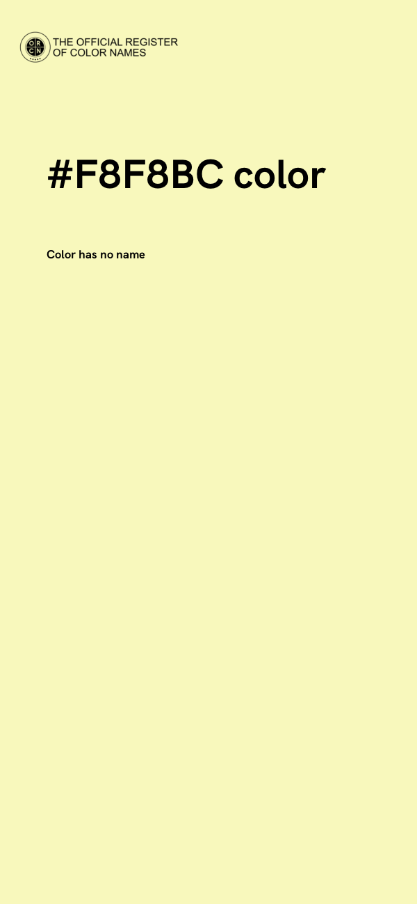 #F8F8BC color image