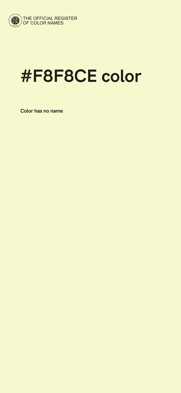 #F8F8CE color image