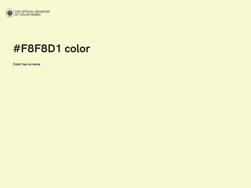 #F8F8D1 color image