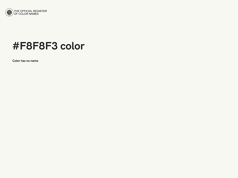 #F8F8F3 color image