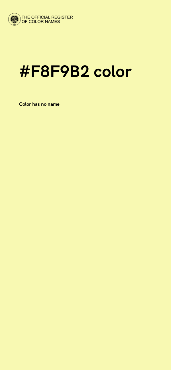 #F8F9B2 color image