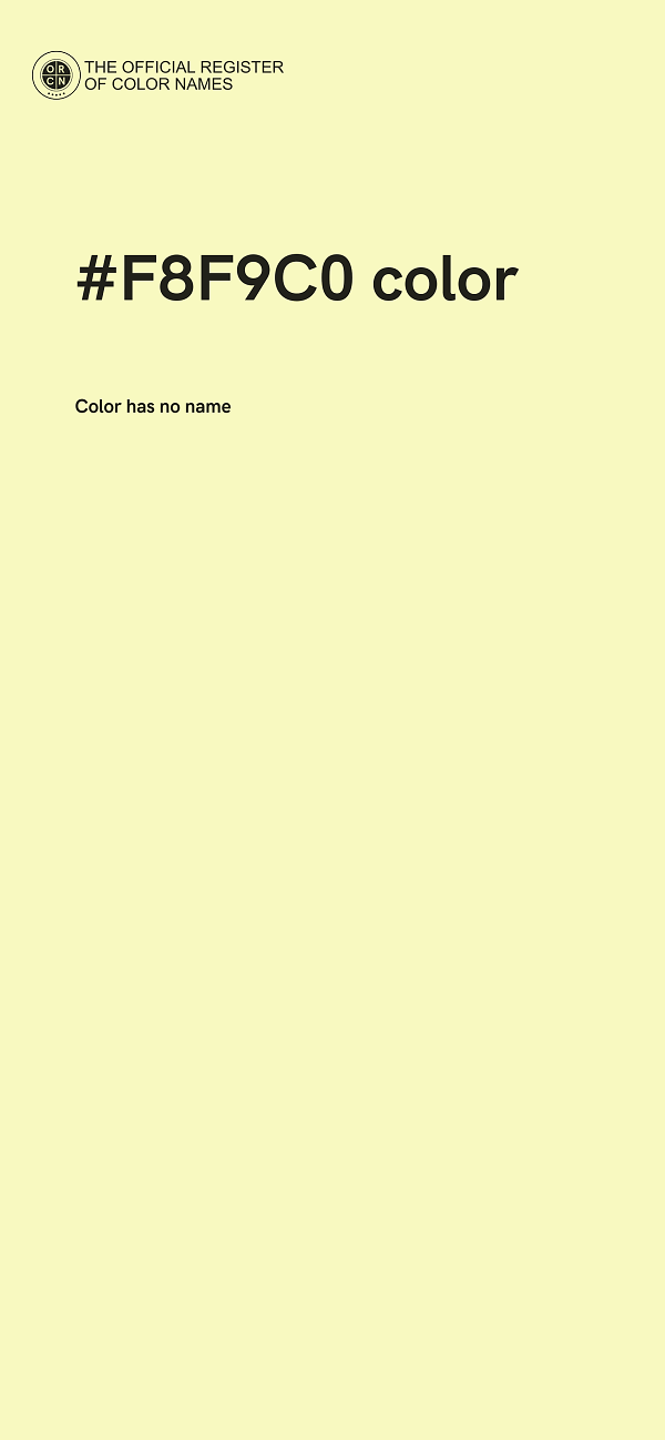 #F8F9C0 color image