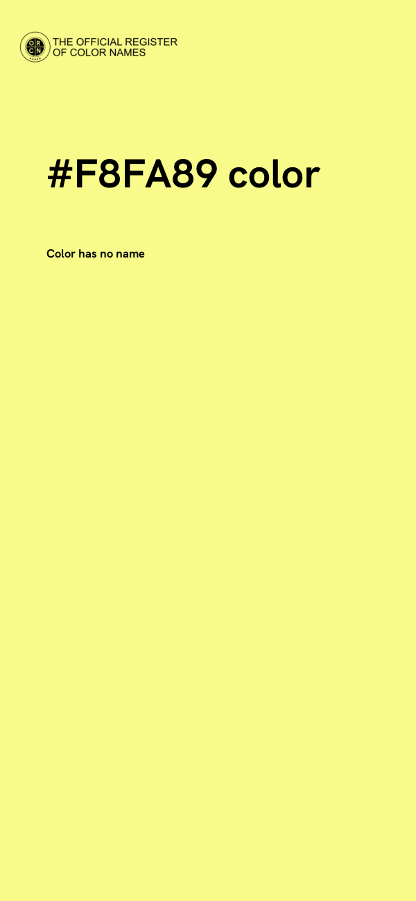 #F8FA89 color image