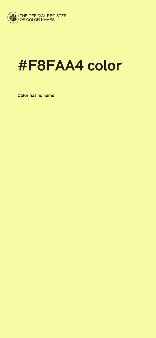 #F8FAA4 color image