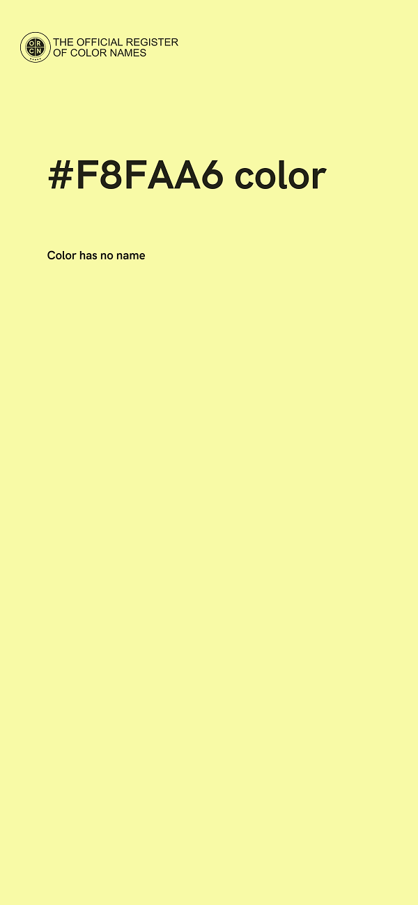 #F8FAA6 color image