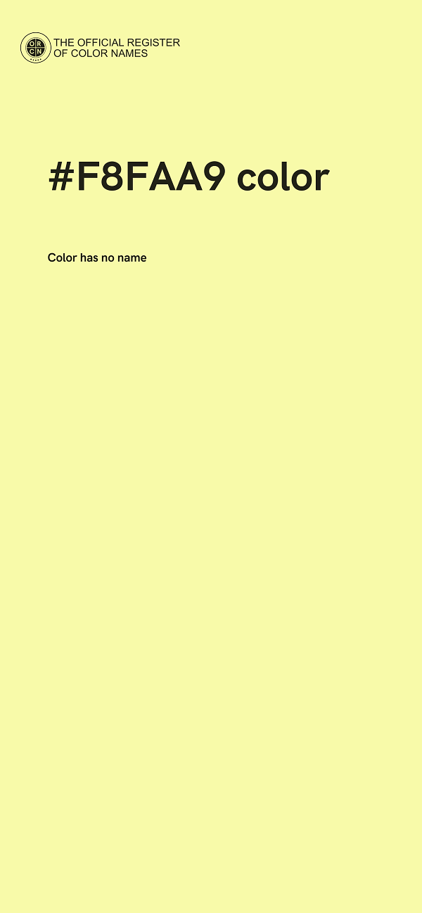 #F8FAA9 color image