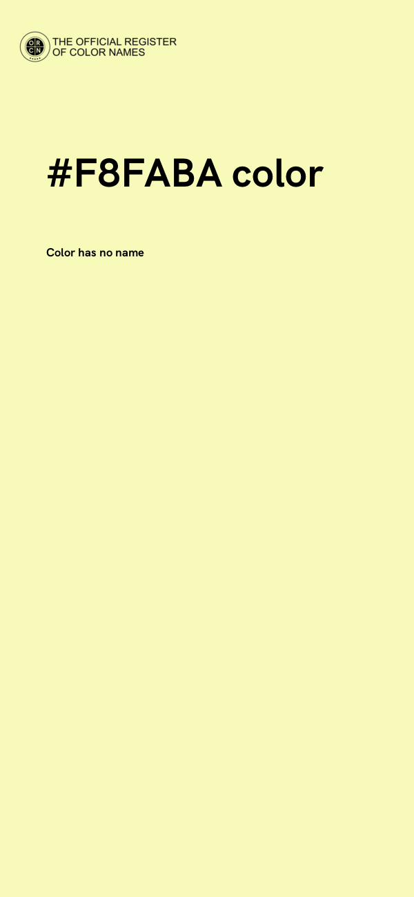 #F8FABA color image