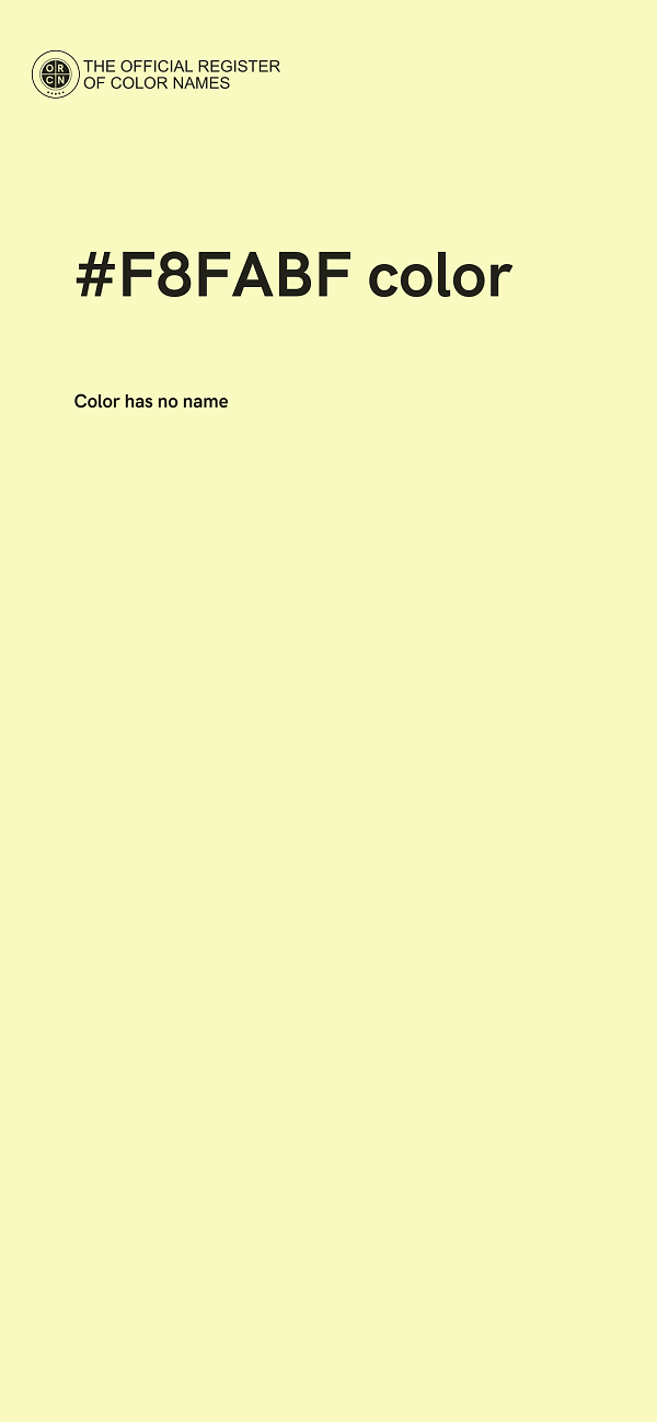 #F8FABF color image