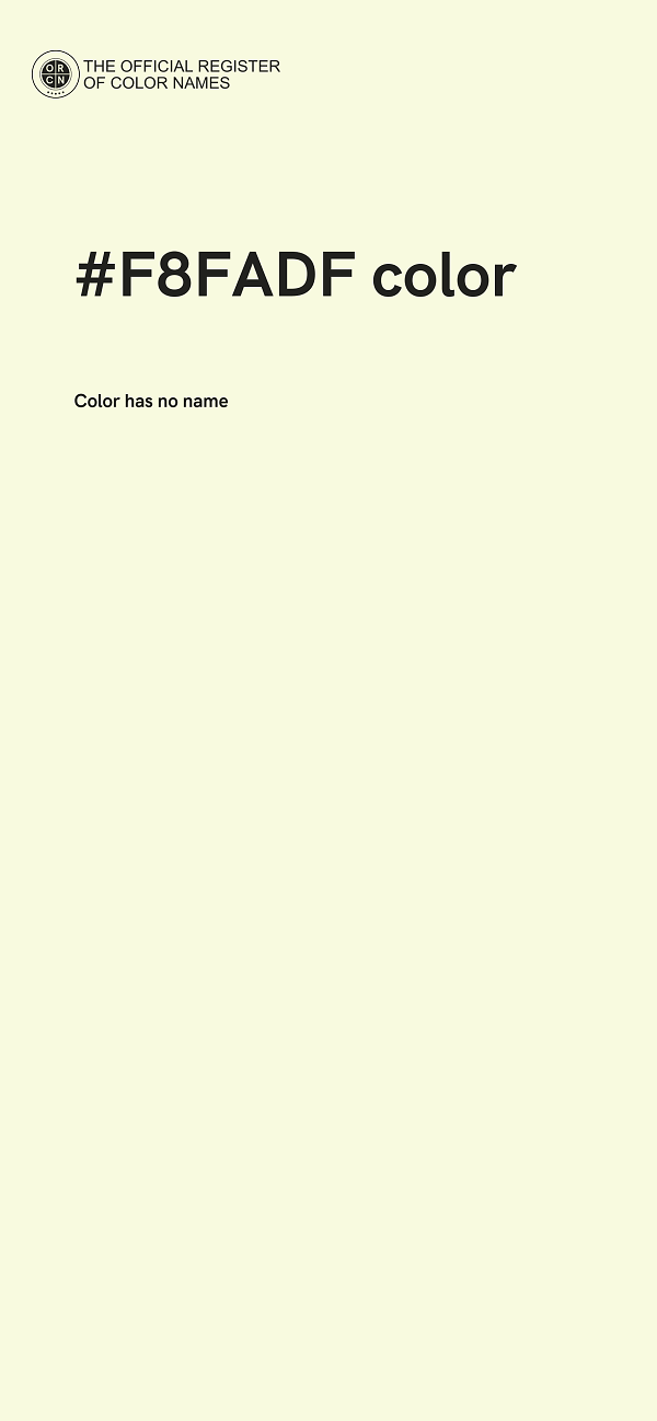 #F8FADF color image