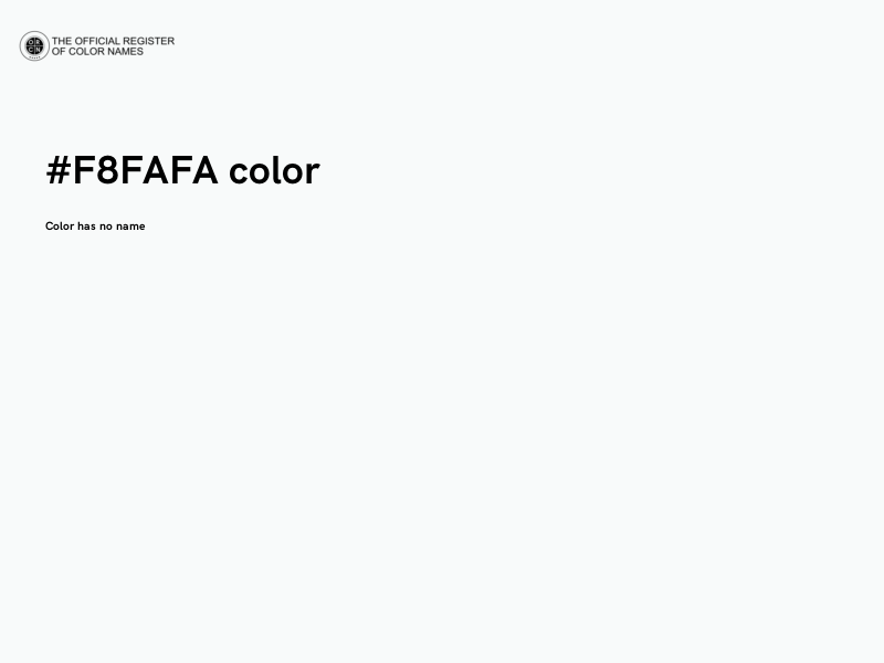 #F8FAFA color image