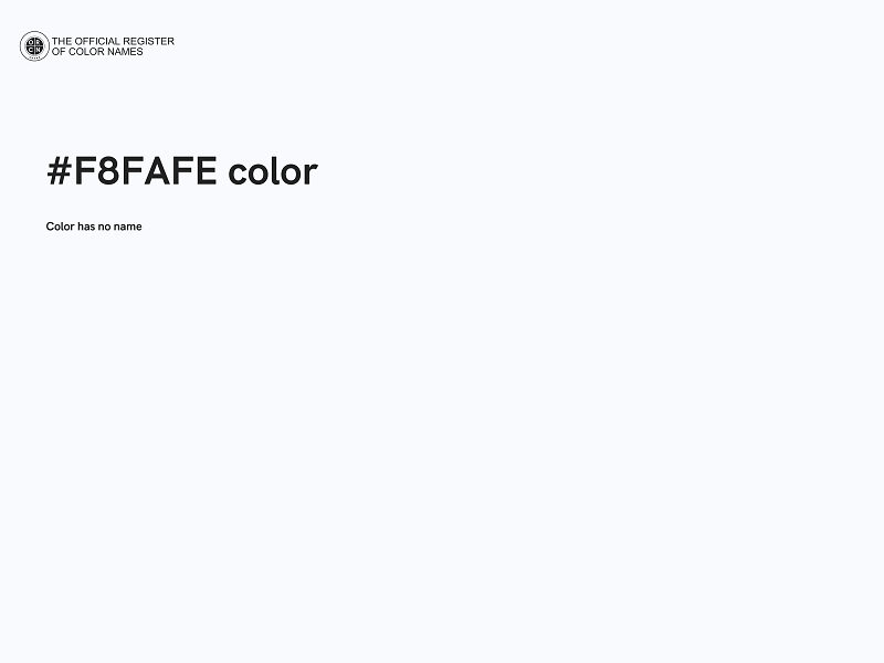 #F8FAFE color image