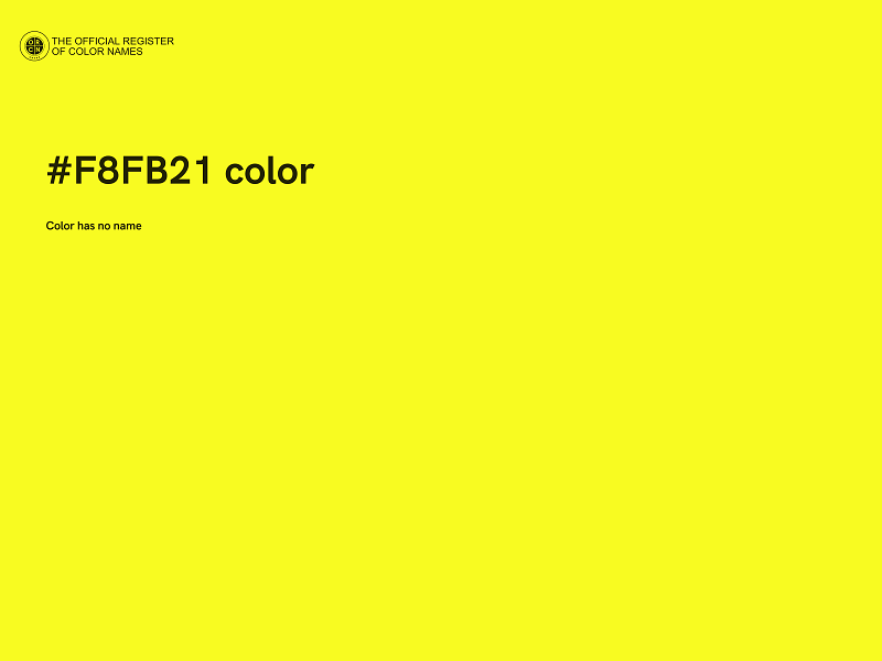 #F8FB21 color image