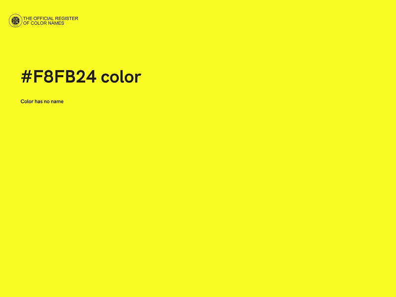 #F8FB24 color image