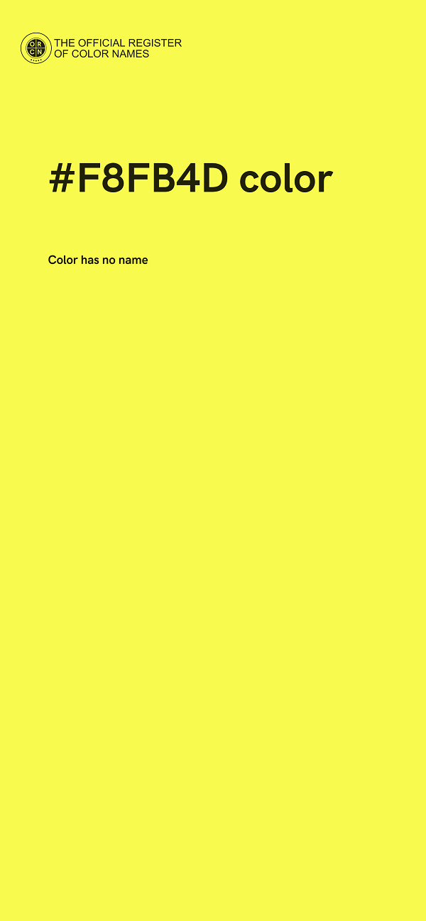 #F8FB4D color image