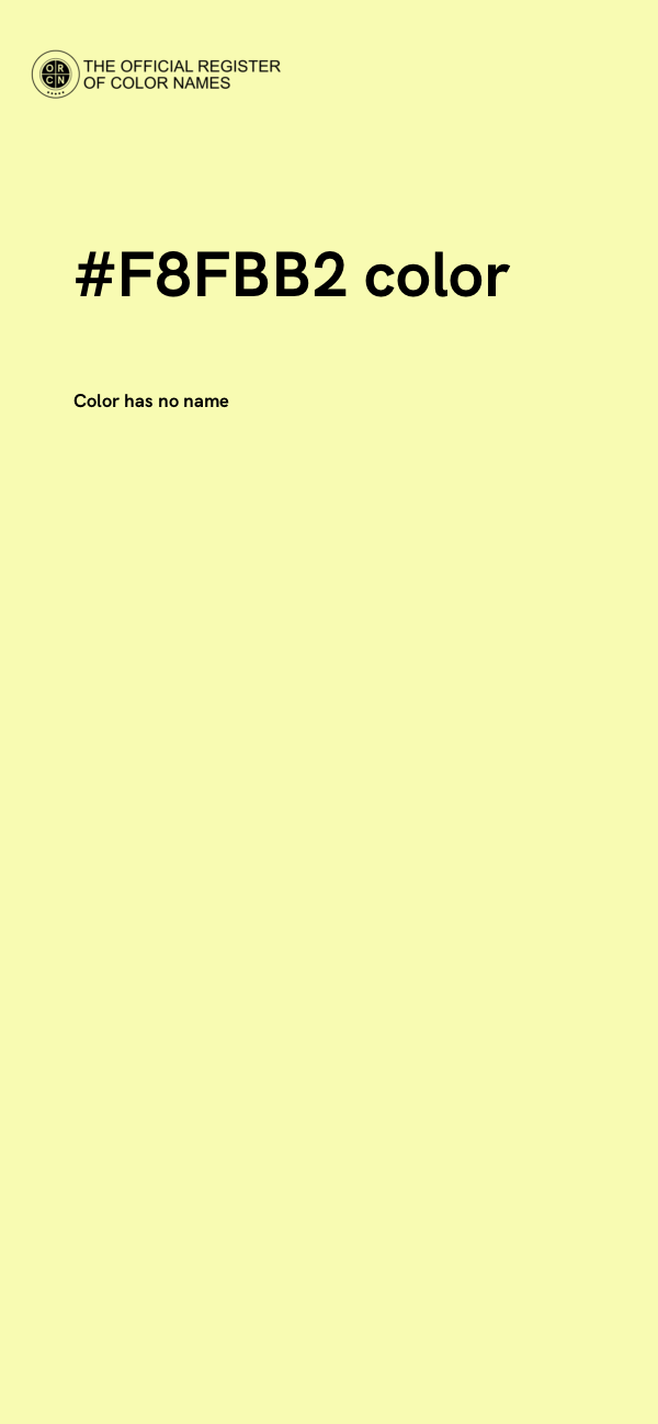 #F8FBB2 color image