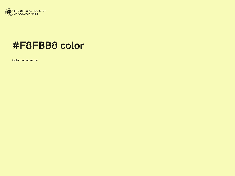 #F8FBB8 color image