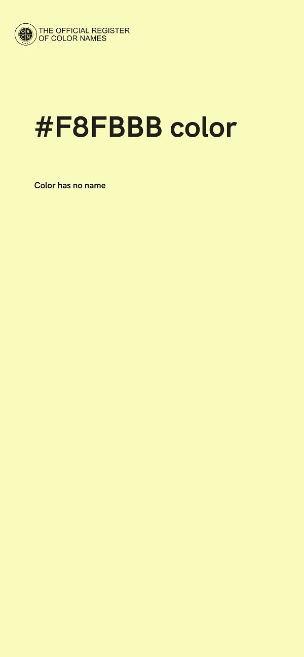 #F8FBBB color image