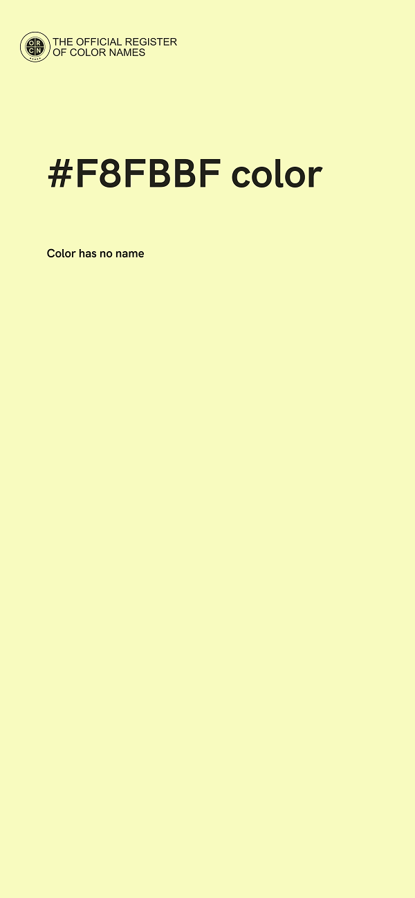 #F8FBBF color image