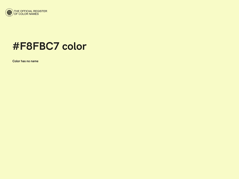 #F8FBC7 color image