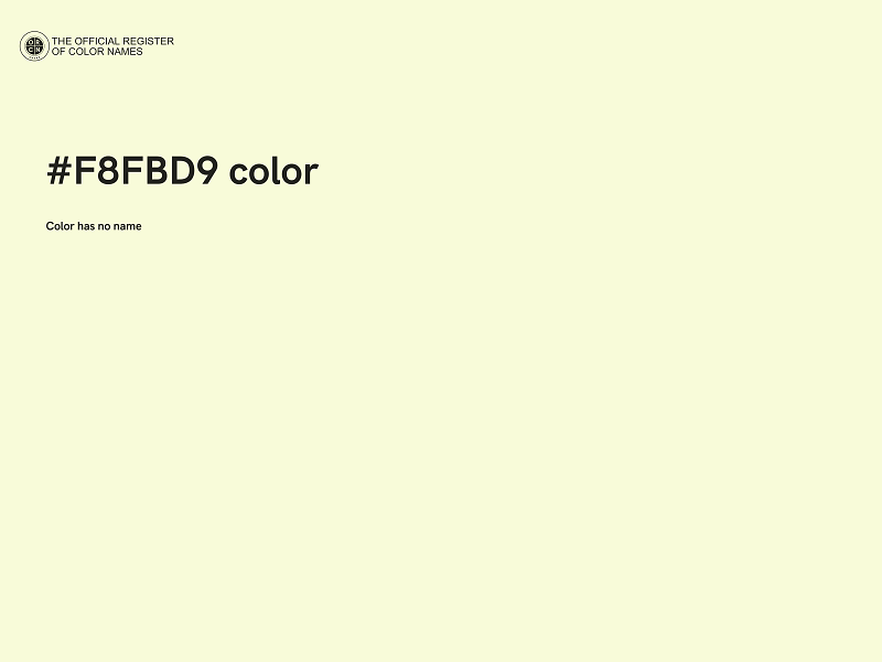 #F8FBD9 color image