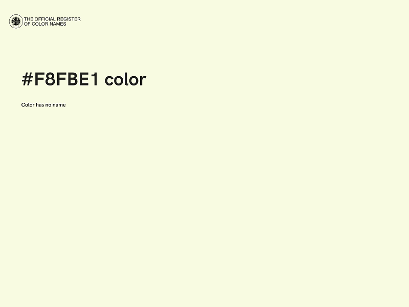 #F8FBE1 color image