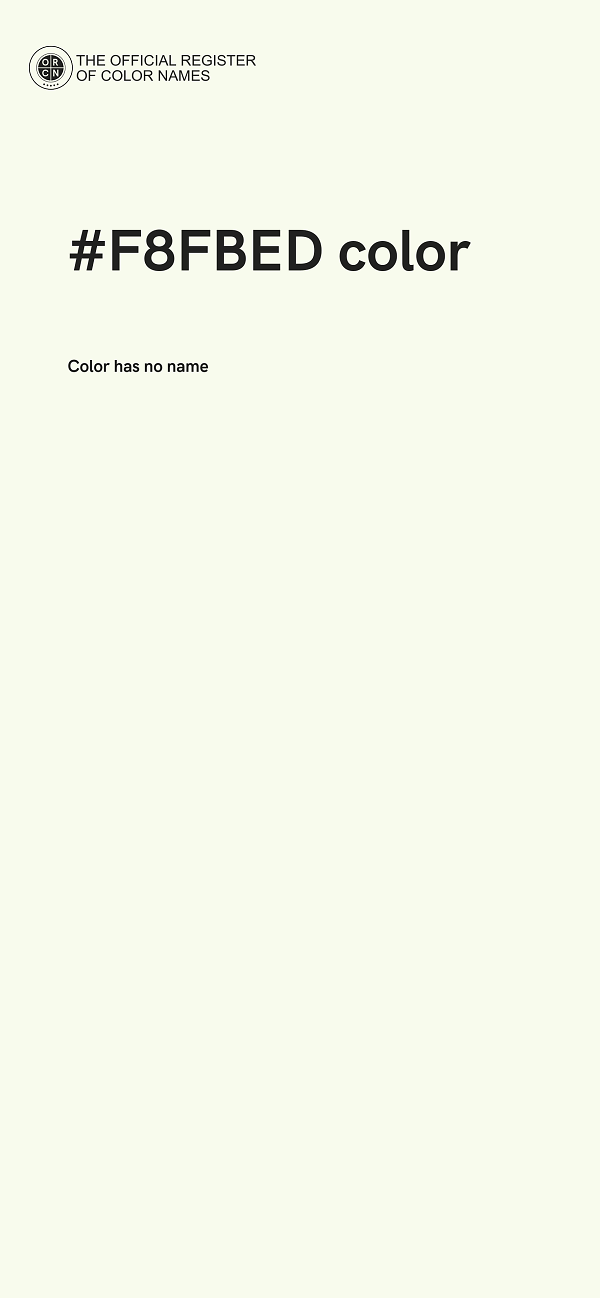 #F8FBED color image