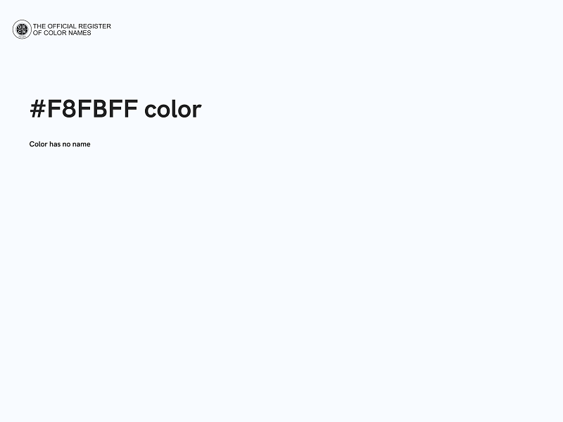 #F8FBFF color image