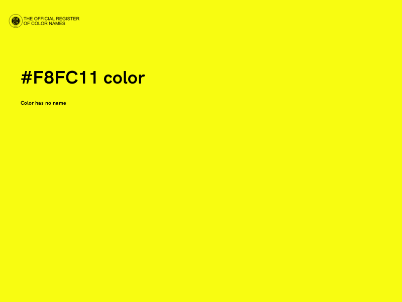 #F8FC11 color image