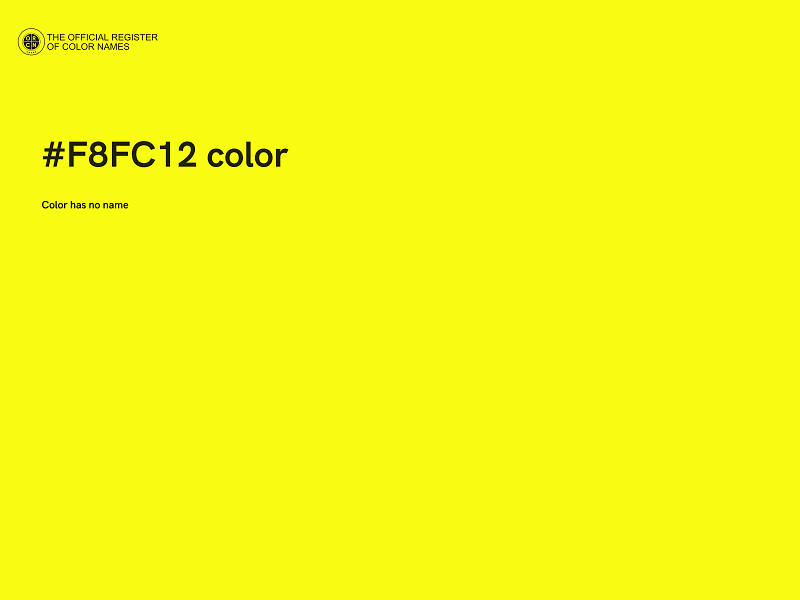 #F8FC12 color image