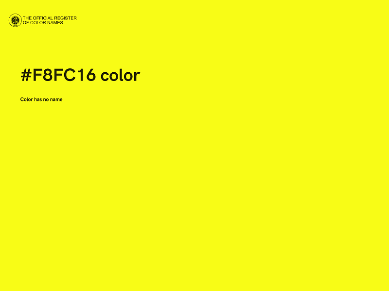 #F8FC16 color image