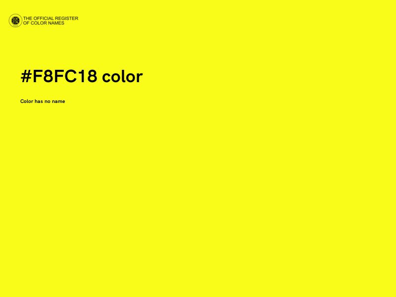 #F8FC18 color image