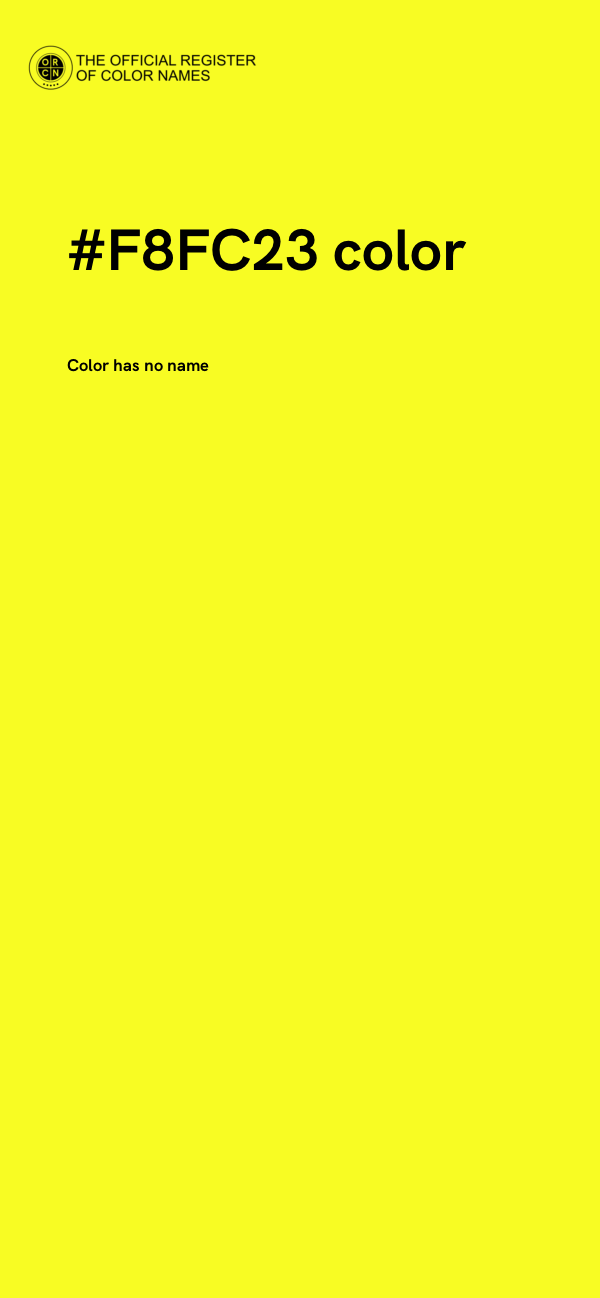 #F8FC23 color image