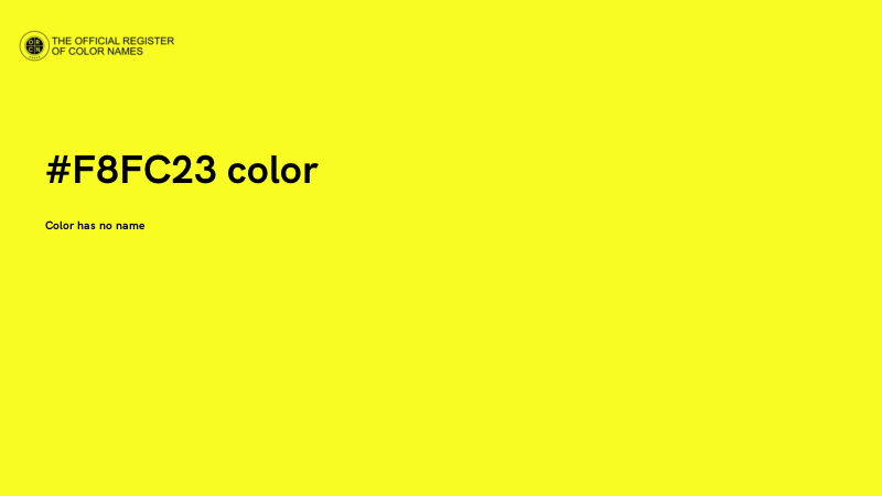 #F8FC23 color image