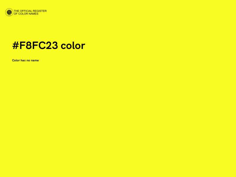 #F8FC23 color image
