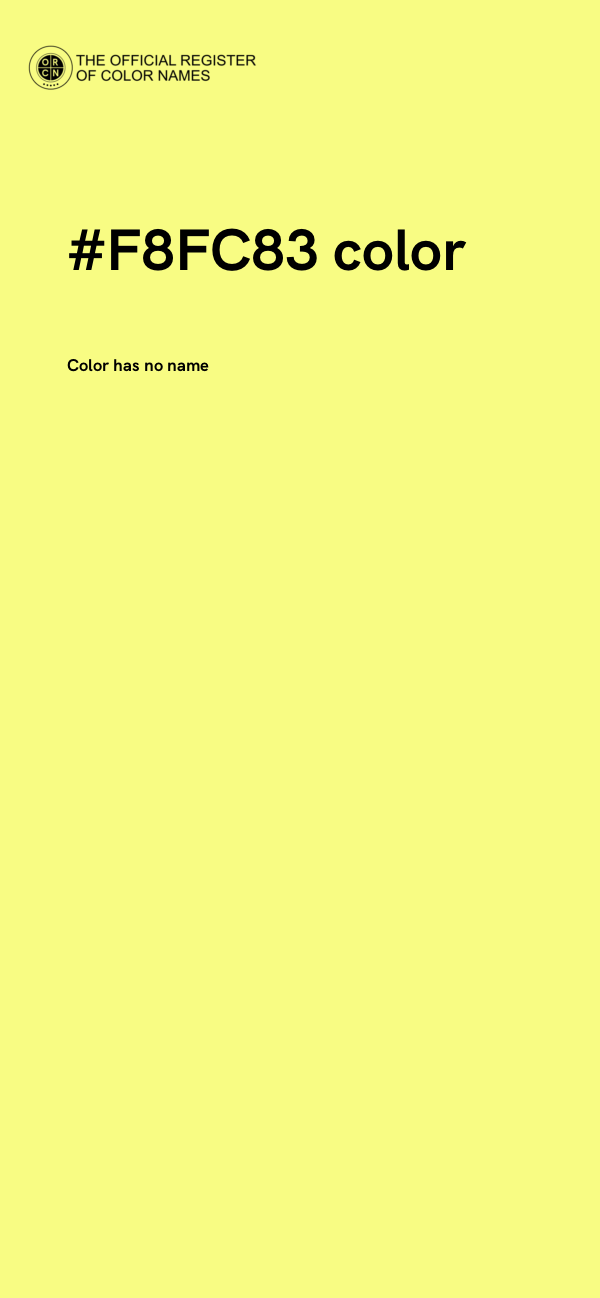 #F8FC83 color image
