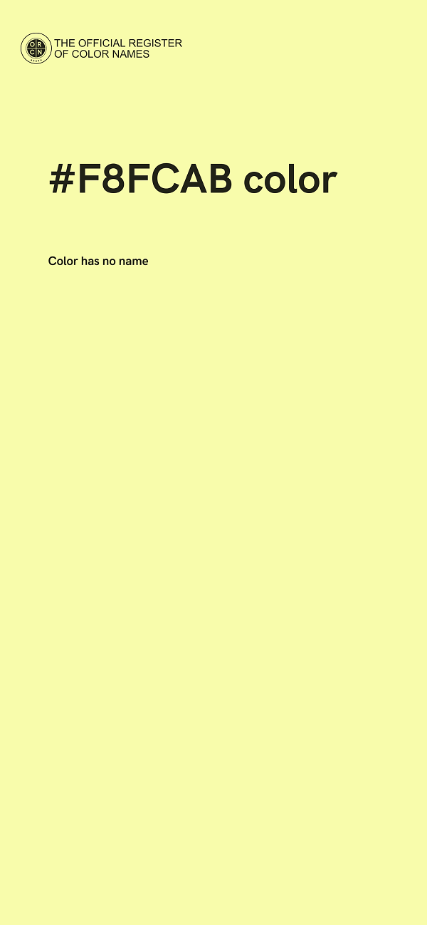 #F8FCAB color image