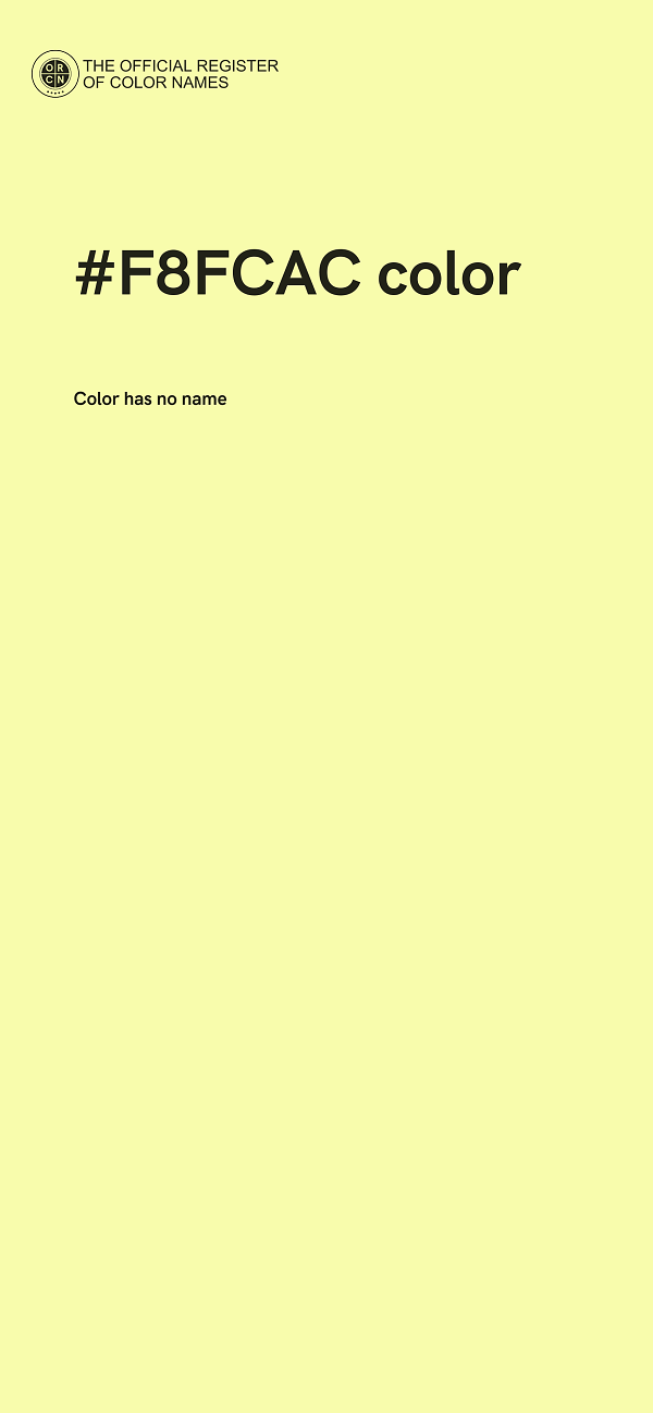 #F8FCAC color image